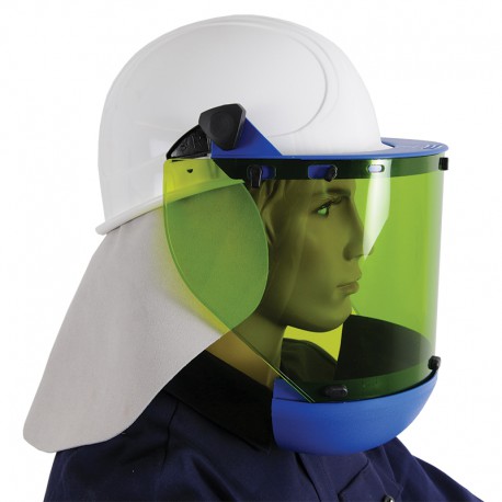 Sellstrom 31202 ArcFlash Complete Faceshield Unit With White Six Point Hard Hat for sale online 