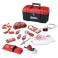 Boîte à outils de consignation personnelle, spécial vannes et électricité avec cadenas thermoplastiques Zenex™