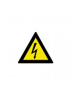 Triangular sticker electrical danger side 100 mm