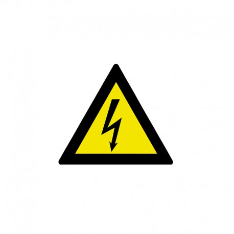 Triangular sticker electrical danger side 100 mm