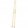 Manual double extension insulating ladder