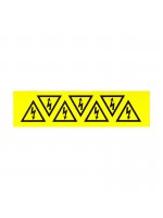 Triangular sticker electrical danger side 50 mm