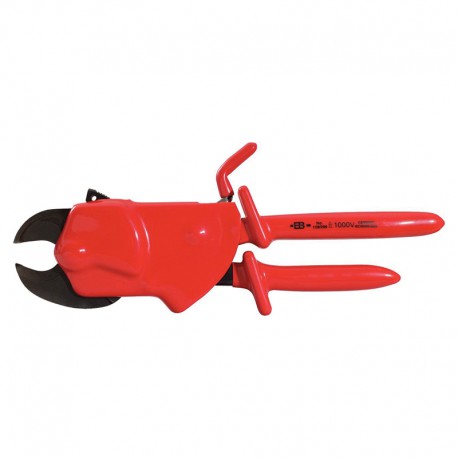 Insulating open ratchet cable cutter