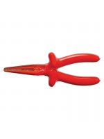 Insulated flat long flat plier with insulated head