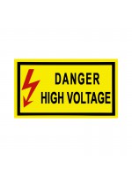 PVC panel "Danger High Voltage" - size 350x200mm