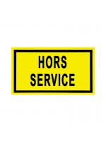 PVC panel "Hors service" - size 350x200mm