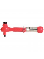 Insulated torque wrench with reversible ratchet head