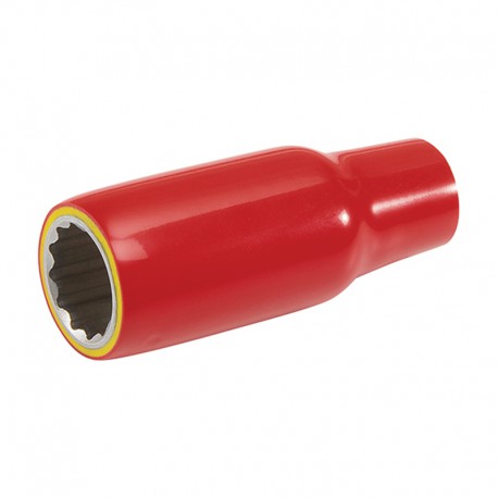 Insulated 12-point socket for 3/8’’ - long type