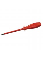 Insulated screwdriver for slotted screws