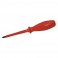Insulated cross slotted pozidriv screwdriver