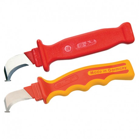 Insulated cable stripping knife