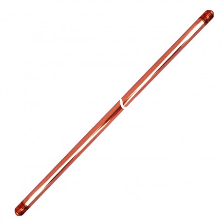 Aardingspin (aardingsbar) met draad 5/8" - koperdikte 100 µ - lengte 1,50m