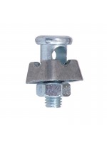 Connector 1 bolt for earth rods with cross design