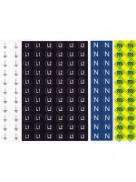 Sticker aanduiding voor fasen diameter 12mm
