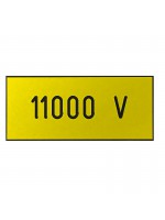 Engraved plate size 90x40 mm - 11000 V