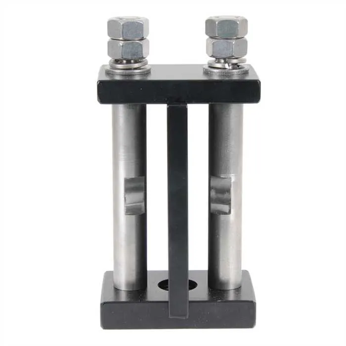 [B16542] Support barres vertical (sur chant) pour fixation de barres sur isolateur - modèle coulissant (50 mm, Pour 1 barre de 5 à 20 mm).webp