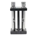 [B16542] Support barres vertical (sur chant) pour fixation de barres sur isolateur - modèle coulissant (50 mm, Pour 1 barre de 5 à 20 mm).webp