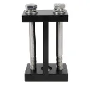 [B15922] Support barre vertical (sur chant) pour fixation de barres sur isolateur - modèle fixe (50 mm, Pour 1 barre de 5 à 20 mm).webp