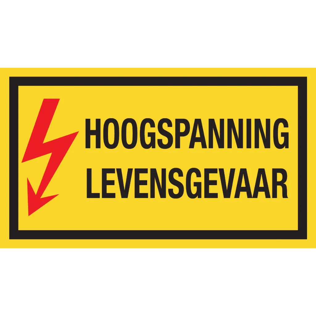 [HSLG] sticker vinyl HS LEVENSGEVAAR  350 x 200mm