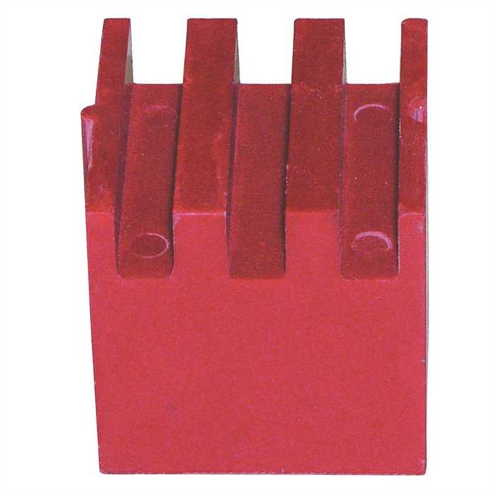 Blochet support p/barre d'épaisseur 6 mm