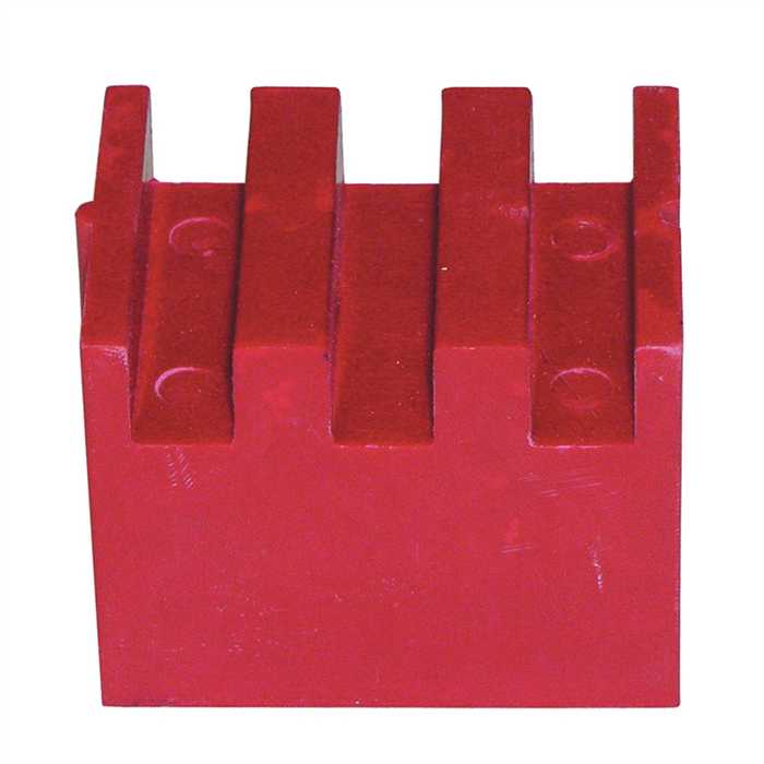 Blochet support p/barre d'épaisseur 8 mm