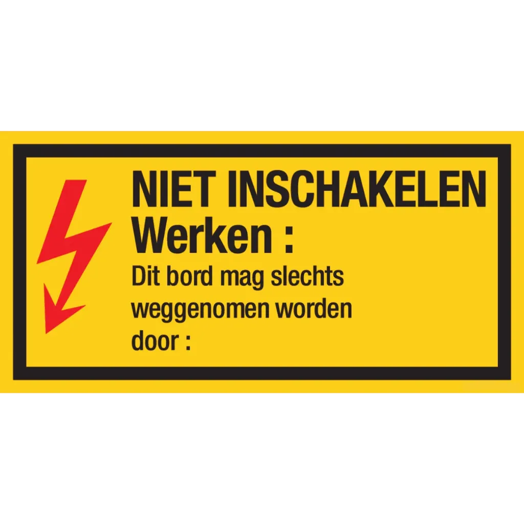 [VERBIPVC] NIET INSCHAKELEN.- PVC bord 350x200 mm