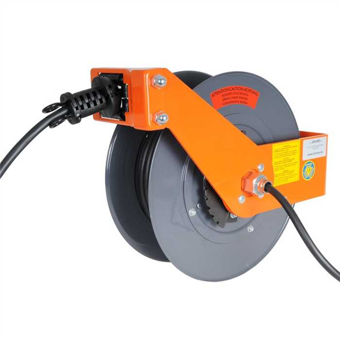 Automatic cable reel with electrical cable
Type 7G1,5 - 20 m cable in open drum