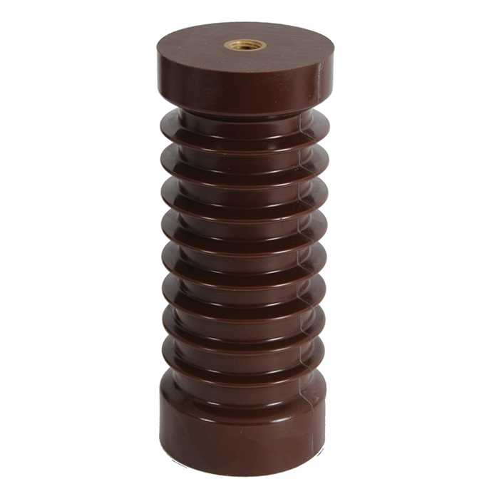 Epoxy steunisolator voor binnendienst - Hoogte 210 mm
- Dienstspanning : 24 kV - Buigweerstand : 10000 N
- Draad M16 / M20