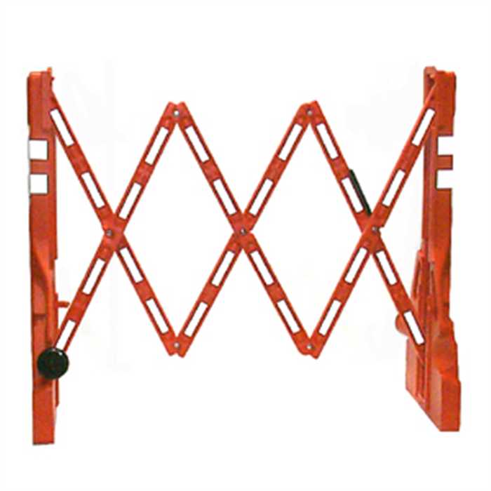 Barrière extensible rouge/blanc