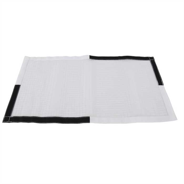 Insulating blanket with velcro borders
Class 0 - IEC 61112 - up to 1000 V AC
Dim. 65cm x 35cm x 0,5mm