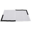 Isolerende doorzichtige folie, voor werken onder spanning onder de 1000 VOLT
met velcro boorden, zodat meerdere folies samen kunnen worden geplakt door de velcro,
Afmetingen : 65cm x 35cm x 0,5mm