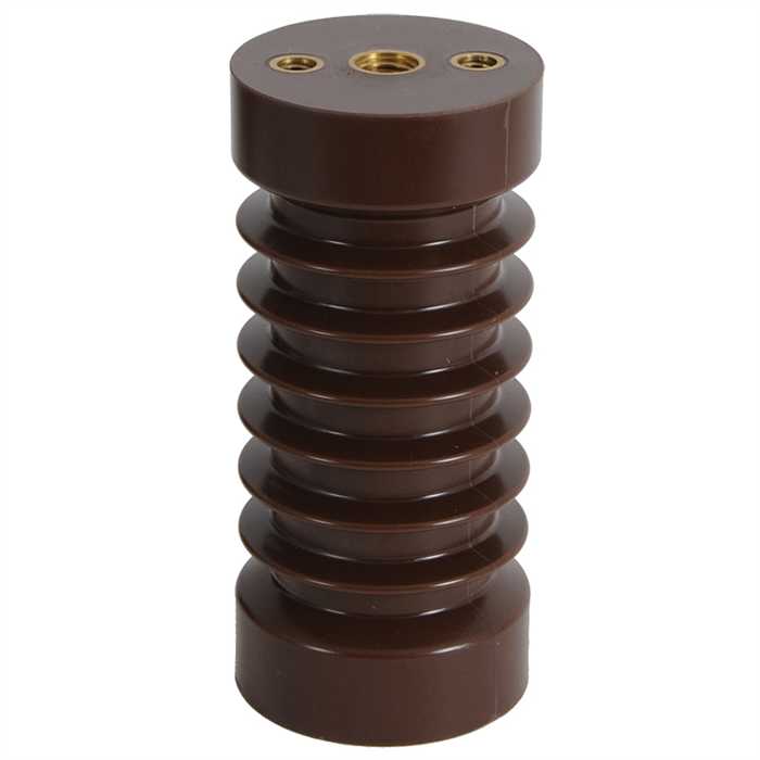 Isolateur support pour service intérieur en epoxy - hauteur 175 mm
- Tension de service : 17,5 kV - Flexion : 10000 Newton
- Inserts M16 +2xM10 / M20
