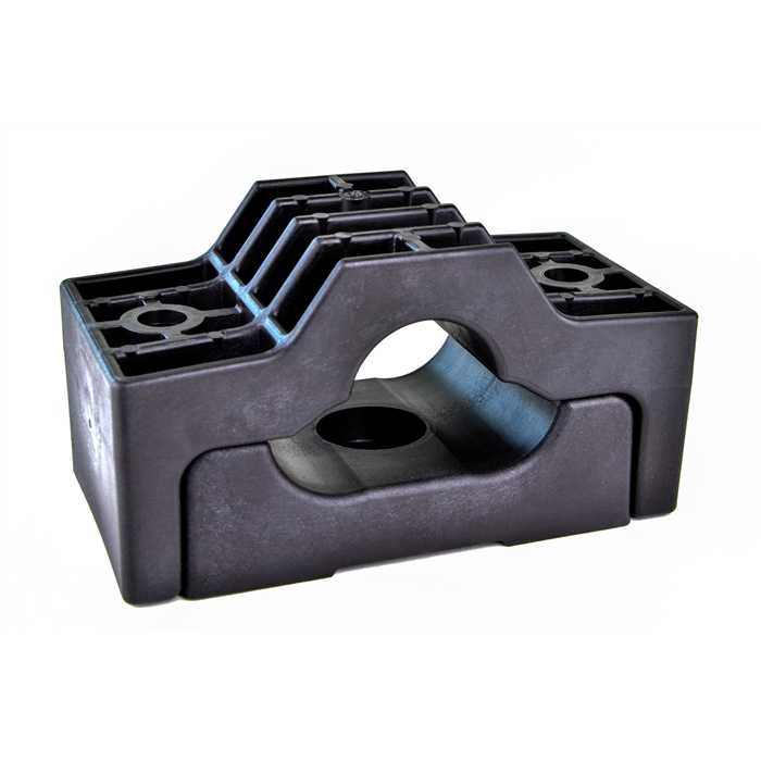 Attache-cable tripolaire pour 3 cables diam. extérieur de 33 à 46 mm