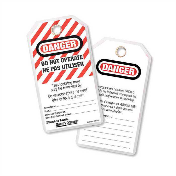Etiquettes à usage intensif en anglais/français
"Do not operate" - "ne pas utiliser"