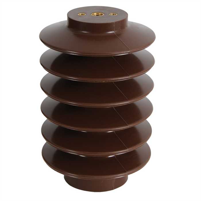 [CO4-125-B681] Bruine kleur cycloaliphatic hars isolatoren buitenopstelling 
Un 24 KV - 4000 N - H 210mm - Boven M12 +2x M6 - Onder M16