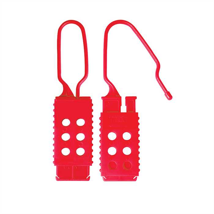 Plastic lockout-slot­vermeerderaar
Nylon constructie is bestand tegen vonken - voor 6 hangslote