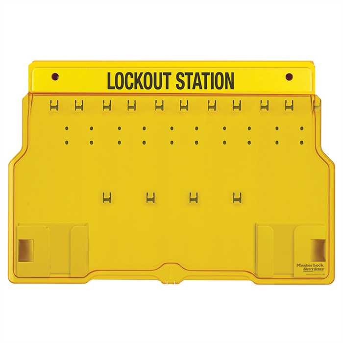 [1483B] Plastic hangslotstation voor 10 sloten - leeg