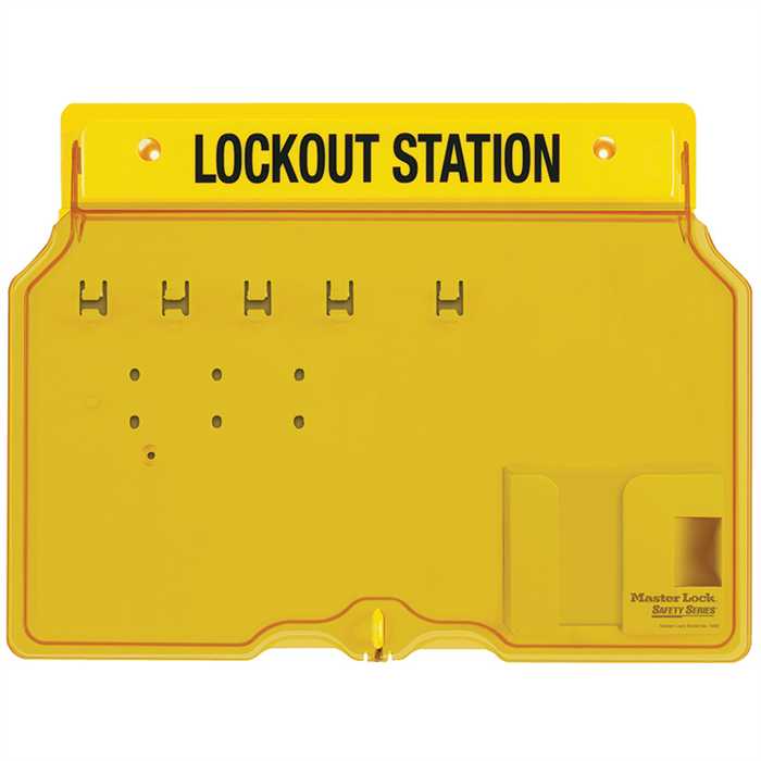 [1482B] Plastic 4 Lock Padlock Station - Unfilled