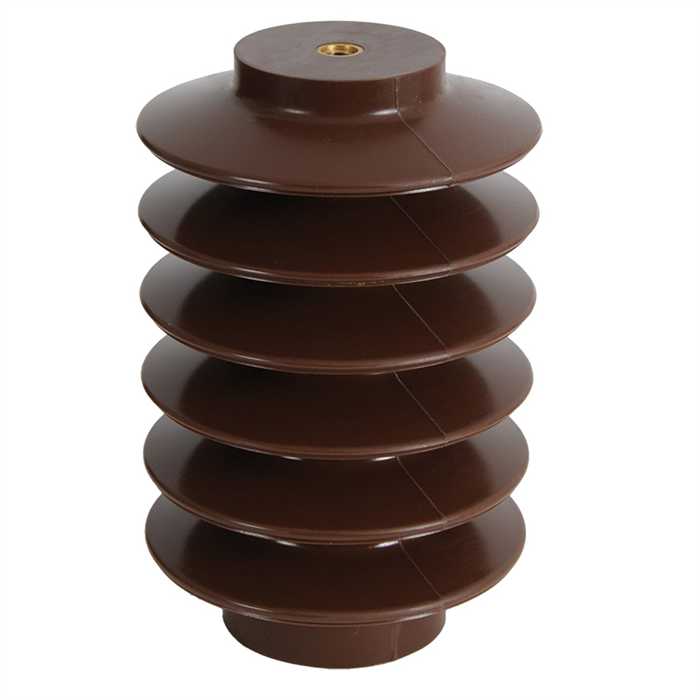 [CO8-125-B398] OUTDOOR cycloaliphatic  insulator – brown colour
UN 24 kV - 8000 N - H 210mm - Top M20 - Base M20