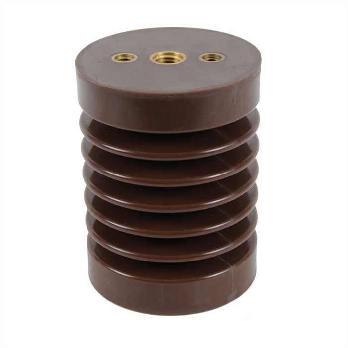[JO10-110 B983] Epoxy steunisolator voor binnendienst - Hoogte 130 mm
- Dienstspanning : 12 kV - Buigweerstand : 10000 N
- Draad M16 +2xM10 / M20