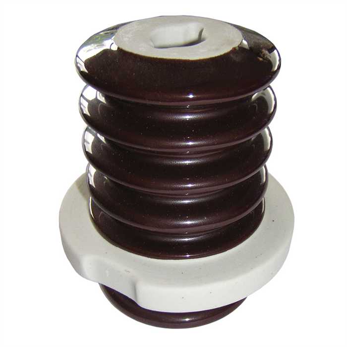 Isolateur de traversée céramique pour moteur
Tension nominal 6 kV - 250/315/400 A
Tension de tenue à fréquence industrielle a sec : 24,3 kV
Pour usage aver tige terminal M12 ou M16
Hauteur total : 110 mm