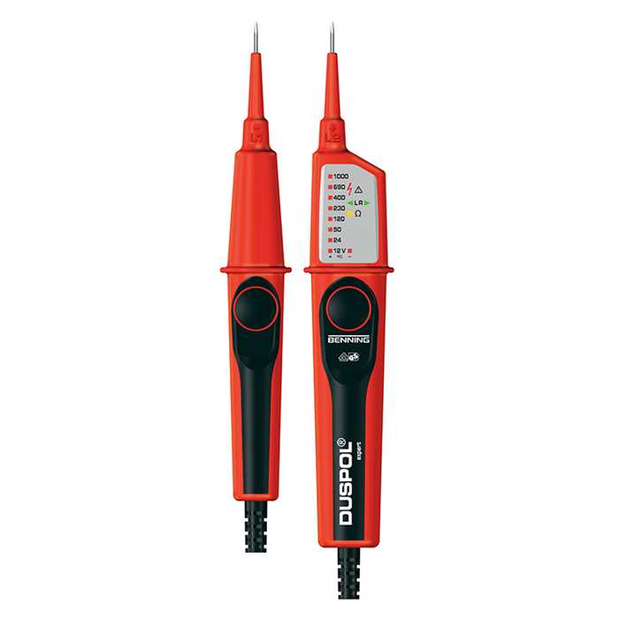DUSPOL EXPERT - Vérificateur d'absence tension pour BT
Utilsation jusque 1000 V AC