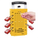 Latch Tight™ yellow Group Lock Box - Portable or Wall Mount