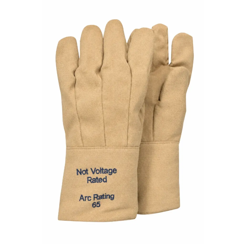 Arcflash gloves - ATPV : 65 Cal/cm² - caramel brown 
Multi Layer Kevlar/Nomex - 14'' long (360mm)