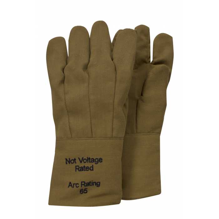 [ARCGL65-G51KDQT14] Gants résistant à l'arflash -  ATPV : 65 Cal/cm² 
Couleur brun caramel
Multi Layer Kevlar/Nomex - 14'' longuer (360mm)
