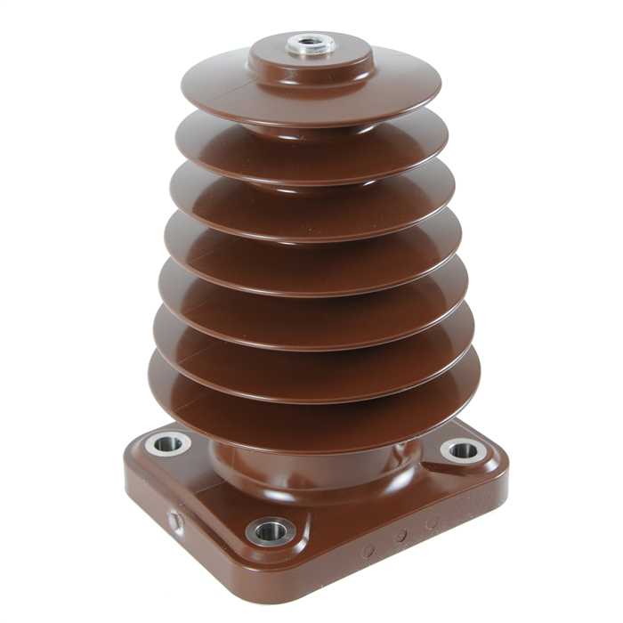 Pantograph support Insulators in cycloaliphatic resin
Highest voltage for equipment (Um) : 25 kV
Creepage distance : 820 mm - Height : 302 mm
Top fixaton : M16 - Fixation holes : 4xØ18mm (position 120x150)