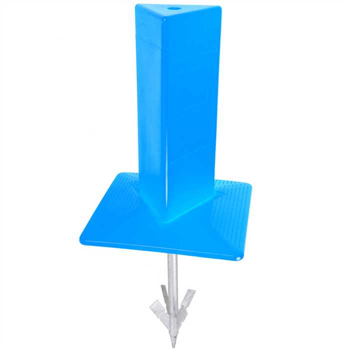 Borne de repérage triangulaire PEHD - intérieur creux - couleur bleu
Hauteur 500 mm
Livré complet avec plaque de base et ancrage + visseries