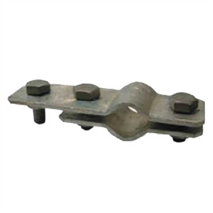 Connecteur pour piquet de diamètre 25 mm
en acier galvanisé