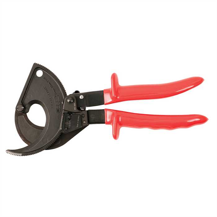 [EB127WZ] Coupe-câble à cremaillère isolé - max Ø 52 mm