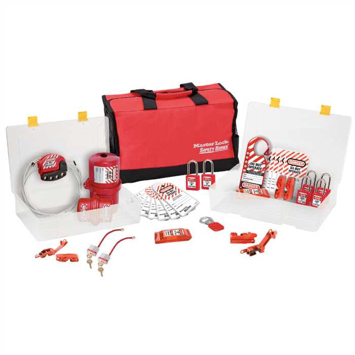 [1458E410PRE] Kit voor groepsveiligheidsvergrendeling, elektriciteitsfocus met Zenex™ thermoplastische hangsloten